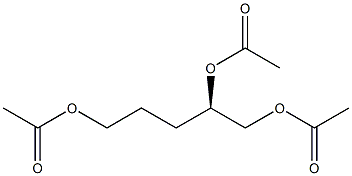 Triacetic acid [R,(+)]-1,2,5-pentanetriyl ester Struktur
