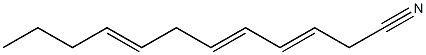 3,5,8-Dodecatrienenitrile,,结构式