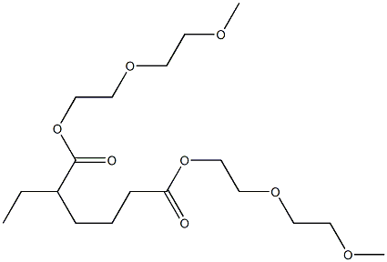 2-Ethyladipic acid bis[2-(2-methoxyethoxy)ethyl] ester Structure