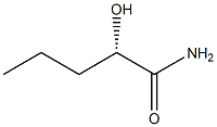 [S,(-)]-2-Hydroxyvaleramide Struktur