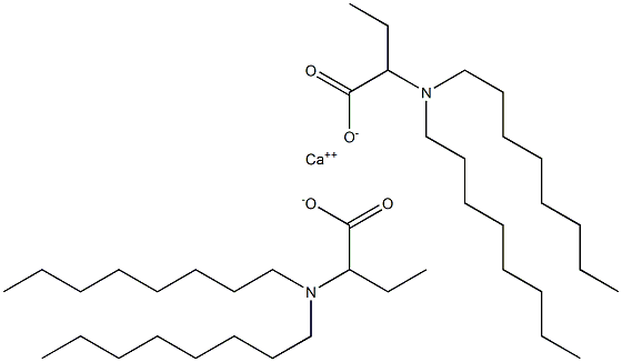 Bis[2-(dioctylamino)butyric acid]calcium salt Structure