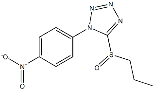 Propyl 1-(4-nitrophenyl)-1H-tetrazol-5-yl sulfoxide