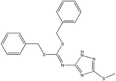 (3-Methylthio-1H-1,2,4-triazol-5-yl)imidodithiocarbonic acid dibenzyl ester|