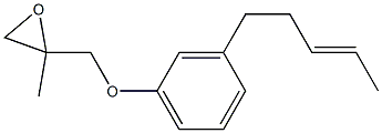 3-(3-Pentenyl)phenyl 2-methylglycidyl ether Structure