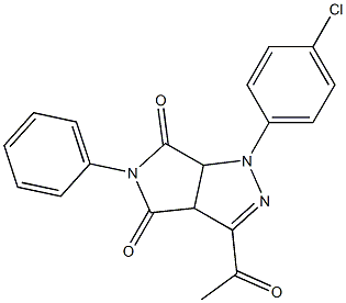 1,3a,4,5,6,6a-Hexahydro-3-acetyl-4,6-dioxo-5-(phenyl)-1-(4-chlorophenyl)pyrrolo[3,4-c]pyrazole