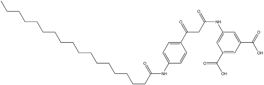 5-[1,3-Dioxo-3-[4-(1-oxooctadecylamino)phenyl]propylamino]isophthalic acid