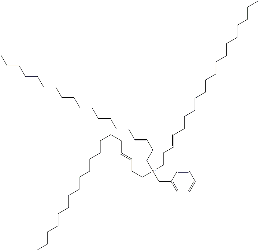 Tri(3-nonadecenyl)benzylaminium 结构式