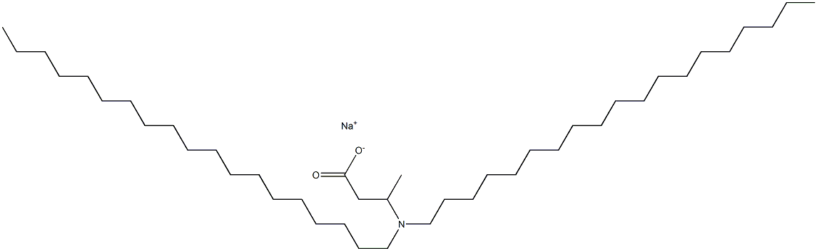 3-(Dinonadecylamino)butyric acid sodium salt Structure