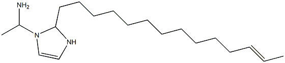 1-(1-アミノエチル)-2-(12-テトラデセニル)-4-イミダゾリン 化学構造式