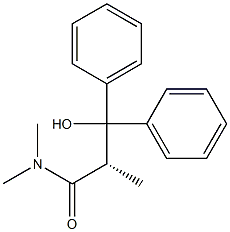 [S,(-)]-3-Hydroxy-2,N,N-trimethyl-3,3-diphenylpropionamide,,结构式