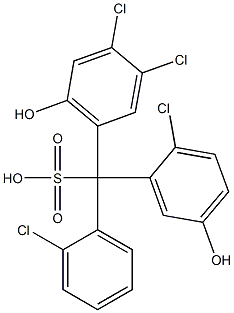 (2-Chlorophenyl)(2-chloro-5-hydroxyphenyl)(3,4-dichloro-6-hydroxyphenyl)methanesulfonic acid