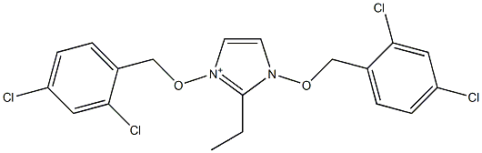  1,3-Bis(2,4-dichlorobenzyloxy)-2-ethyl-1H-imidazol-3-ium