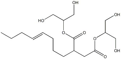 2-(4-Octenyl)succinic acid bis[2-hydroxy-1-(hydroxymethyl)ethyl] ester Structure