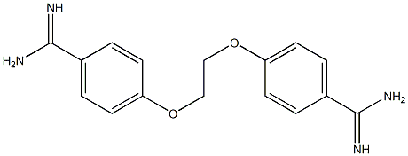 4,4'-[1,2-Ethanediylbis(oxy)]bis[benzamidine] Structure