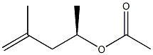 (+)-Acetic acid (R)-4-methyl-4-pentene-2-yl ester,,结构式