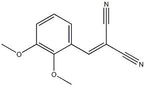 2-(2,3-Dimethoxybenzylidene)propanedinitrile Struktur