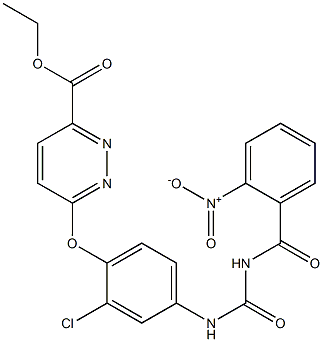 1-(2-Nitrobenzoyl)-3-[4-[(6-ethoxycarbonyl-3-pyridazinyl)oxy]-3-chlorophenyl]urea