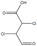 2,3-ジクロロ-4-オキソ酪酸 化学構造式