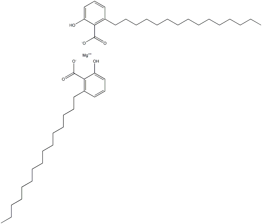 Bis(6-pentadecylsalicylic acid)magnesium salt Structure