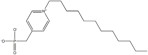 4-ホスホナトメチル-1-ドデシルピリジニウム 化学構造式