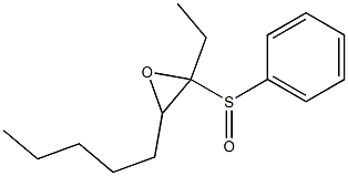 2-Ethyl-2-phenylsulfinyl-3-pentyloxirane Structure