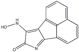 9-ヒドロキシアミノ-8H-アセナフト[1,2-b]ピロール-8-オン 化学構造式