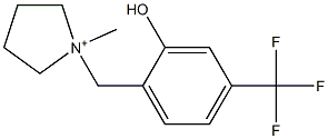 1-[2-Hydroxy-4-(trifluoromethyl)benzyl]-1-methylpyrrolidin-1-ium