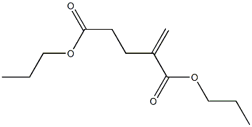 2-メチレングルタル酸ジプロピル 化学構造式