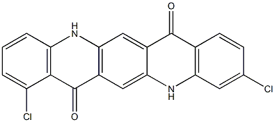 3,8-Dichloro-5,12-dihydroquino[2,3-b]acridine-7,14-dione Structure