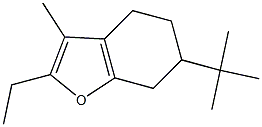 4,5,6,7-Tetrahydro-2-ethyl-3-methyl-6-tert-butylbenzofuran Structure