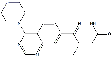 4,5-Dihydro-5-methyl-6-(4-morpholinoquinazolin-7-yl)pyridazin-3(2H)-one