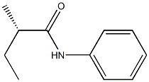 [S,(+)]-2-Methyl-N-phenylbutyramide Struktur