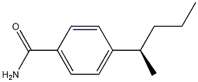 (-)-4-[(R)-1-Methylbutyl]benzamide,,结构式