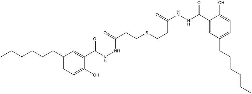 3,3'-Thiodi[propionic acid N'-(5-hexylsalicyloyl) hydrazide]|