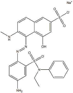 5-[[4-Amino-2-[(N-ethyl-N-phenylamino)sulfonyl]phenyl]azo]-4-hydroxy-6-methylaminonaphthalene-2-sulfonic acid sodium salt