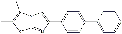 2,3-Dimethyl-6-[[1,1'-biphenyl]-4-yl]imidazo[2,1-b]thiazole Struktur