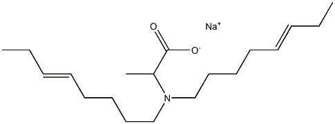 2-[Di(5-octenyl)amino]propanoic acid sodium salt|