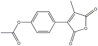 3-(4-Acetyloxyphenyl)-4-methylfuran-2,5-dione,,结构式