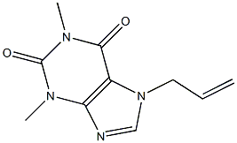 1,3-Dimethyl-7-allylxanthine Struktur