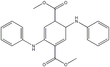 2,5-Dianilinodihydrotelephthalic acid dimethyl ester Structure