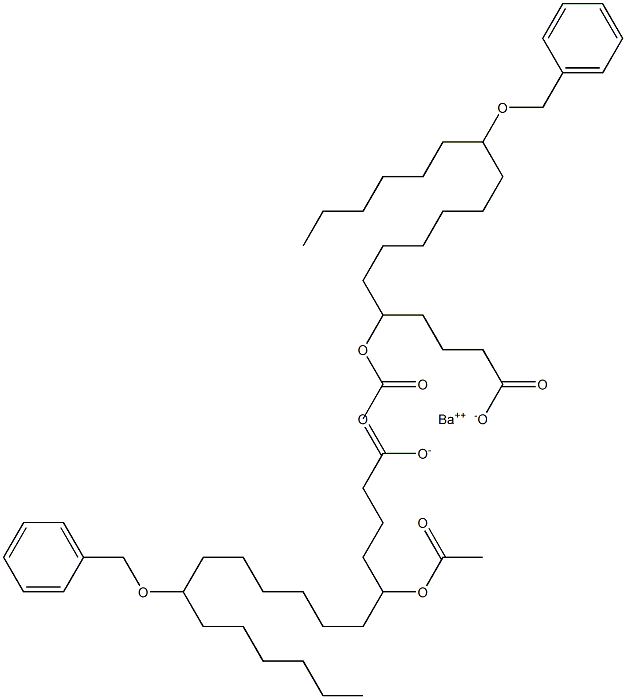 Bis(12-benzyloxy-5-acetyloxystearic acid)barium salt