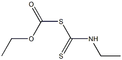 Ethyldithiocarbamic acid ethoxyoxomethyl ester Structure