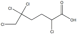 2,5,5,6-Tetrachlorocaproic acid,,结构式