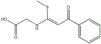 N-[1-(Methylthio)-3-(phenyl)-3-oxo-1-propenyl]glycine