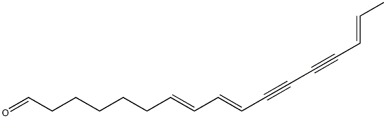 (7E,9E,15E)-7,9,15-Heptadecatriene-11,13-diynal
