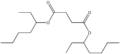 Succinic acid bis(1-ethylpentyl) ester,,结构式