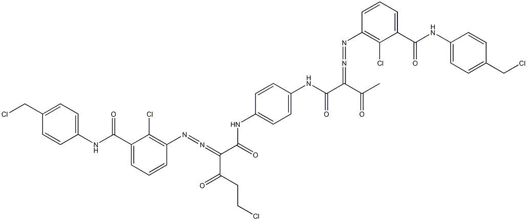 3,3'-[2-(Chloromethyl)-1,4-phenylenebis[iminocarbonyl(acetylmethylene)azo]]bis[N-[4-(chloromethyl)phenyl]-2-chlorobenzamide]