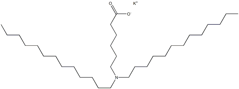 6-(ジトリデシルアミノ)ヘキサン酸カリウム 化学構造式