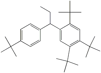 1-(2,4,5-Tri-tert-butylphenyl)-1-(4-tert-butylphenyl)propane Structure