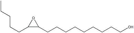 10,11-Epoxyhexadecan-1-ol 结构式